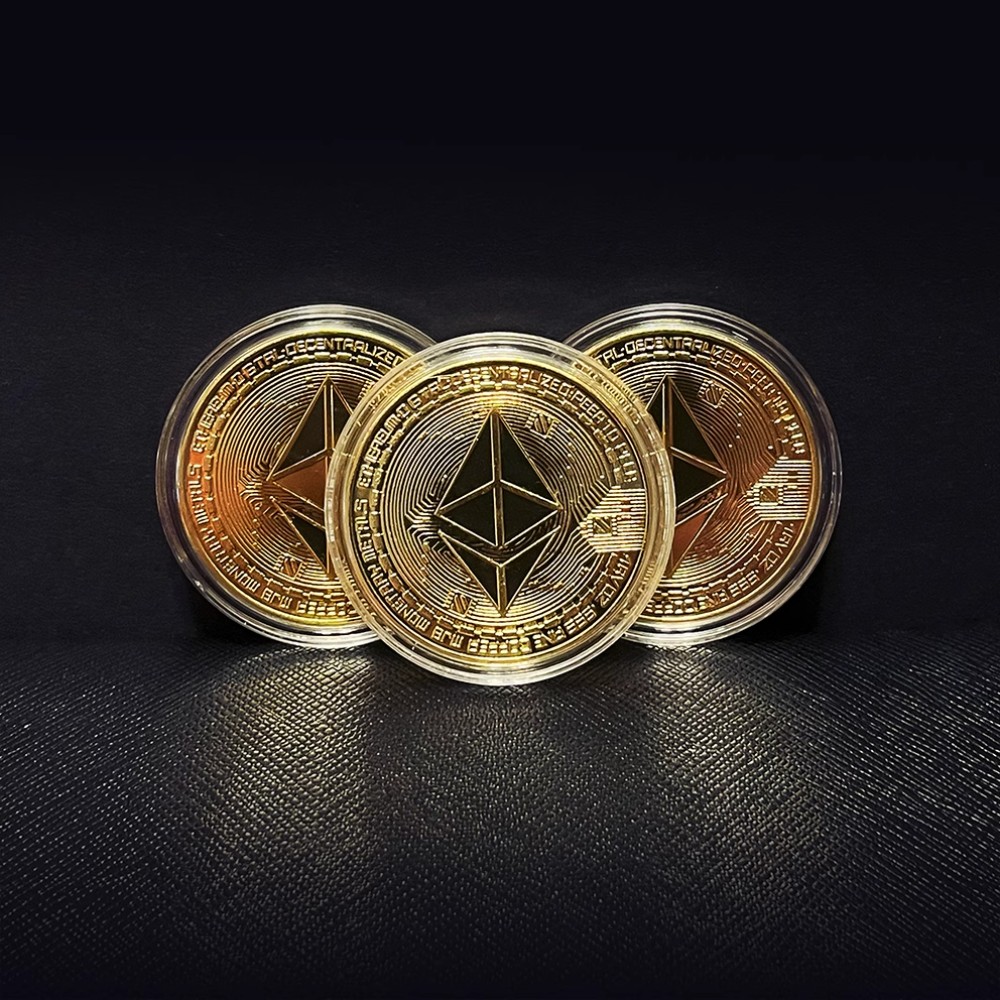 BTC 비트코인 이더리움 모형 기념주화 컬렉션 수집품 - ETH 이더리움 x3 - G마켓 모바일
